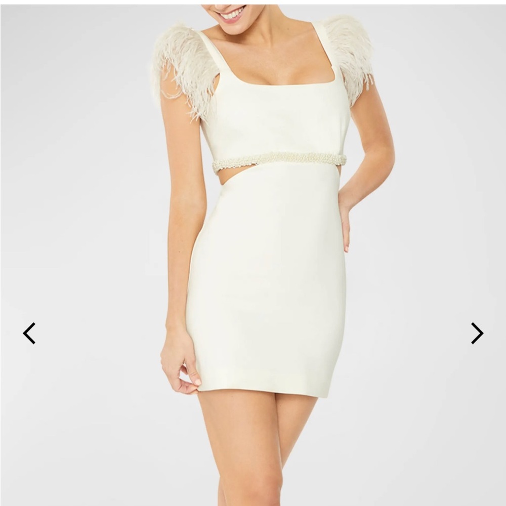 Taliah Embellished Cutout Mini Dress